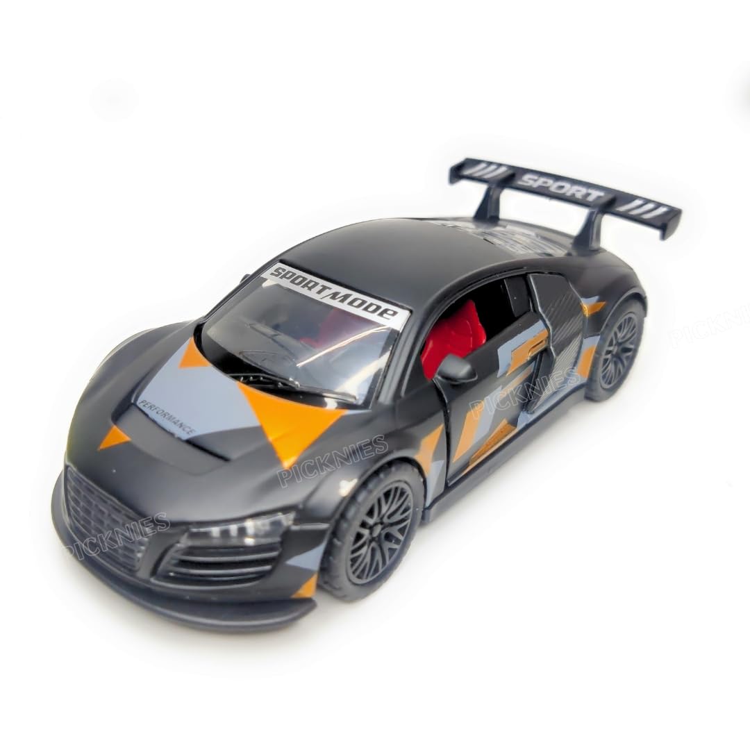 PICKNIES Audi R8 Diecast Metal Pullback Toy car with Openable
